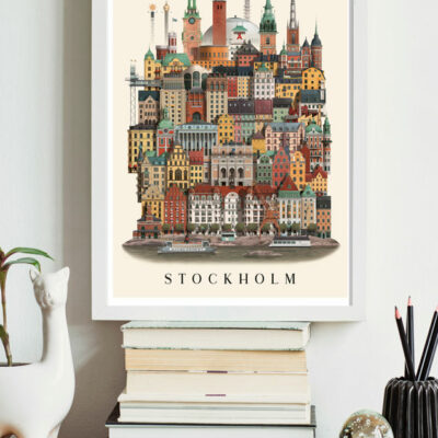 Poster Stockholm 29,7×42 cm