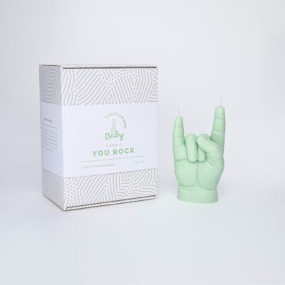 Candle Hand Baby – YOU ROCK Grön
